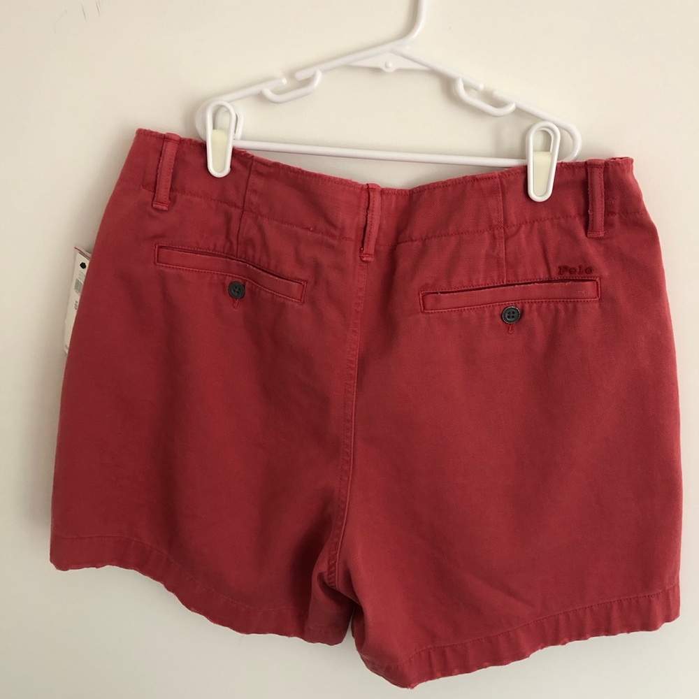 NWT Polo Ralph Lauren denim shorts in deep rose - Picture 2 of 5